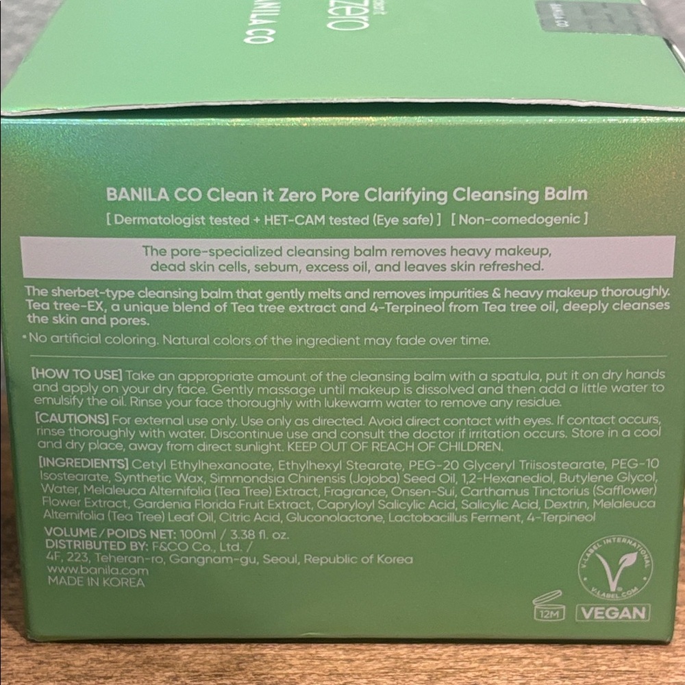 Korean Face Wash ~ Clean It Zero ~Tea Tree-EX Pore Clarifying - 2 Containers - Picture 3 of 11